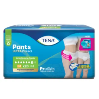 PAÑAL ADULTO TENA PANTS ULTRA PROTECT M X 20 UNIDADES - Ecofarma